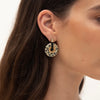 Ousia Earrings Black Dalmation Jasper