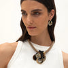 Ousia Earrings Black Dalmation Jasper