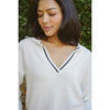 Harper Cotton Placket Knit