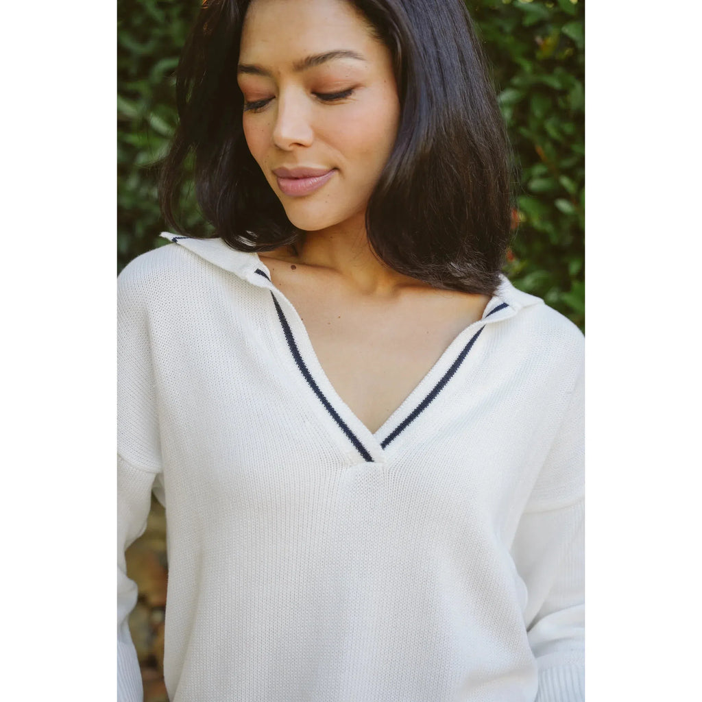 Harper Cotton Placket Knit
