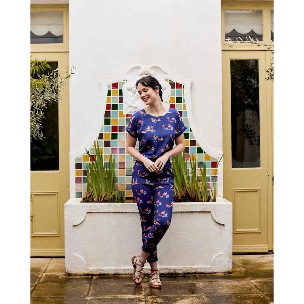 Skinny Smarty Pants | Navy Ladies x Amy - Lee