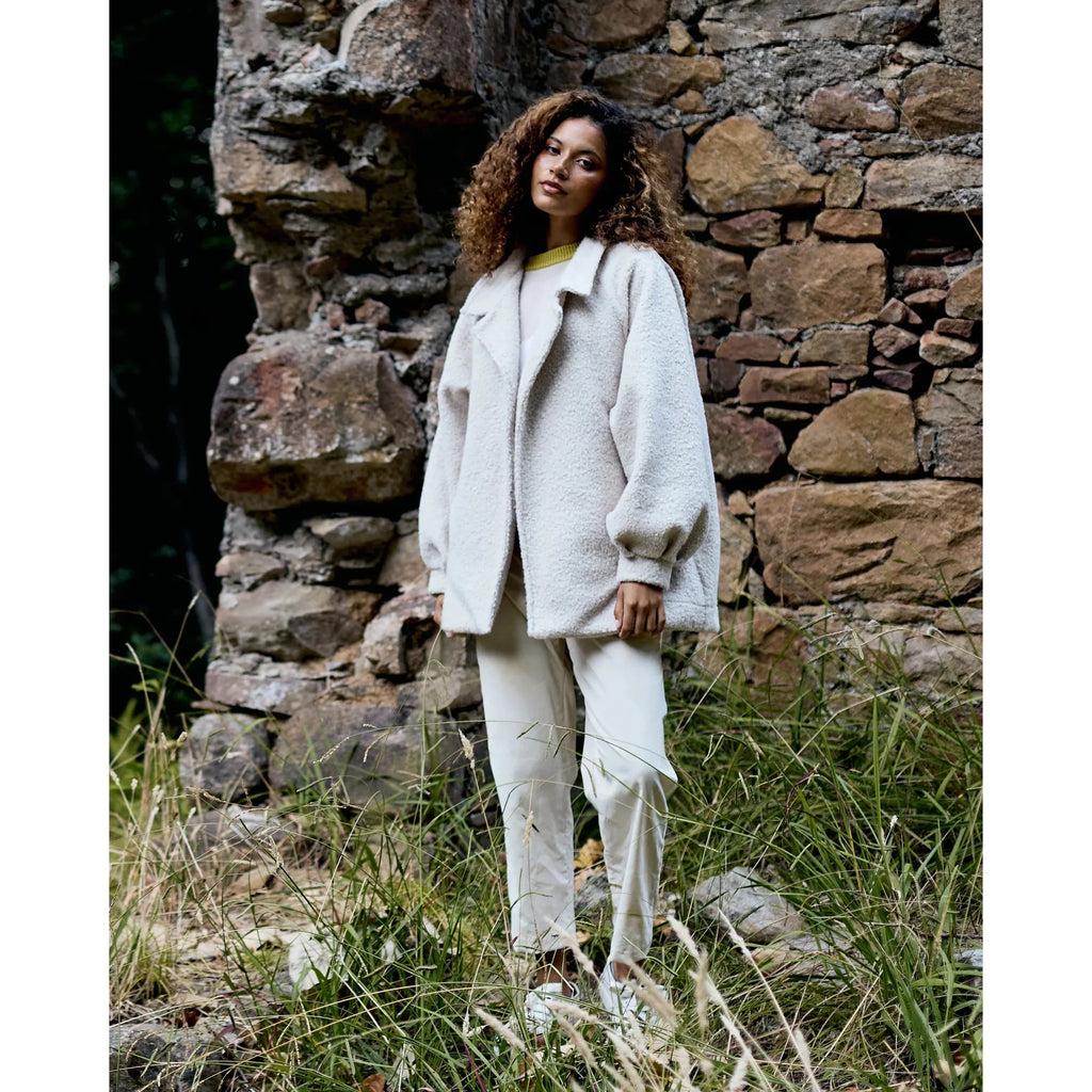 Boxy Jacket | Cream Teddy