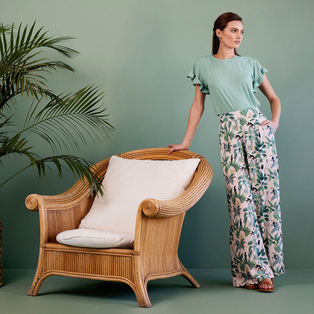 Peacock Pants | Pink Jungle