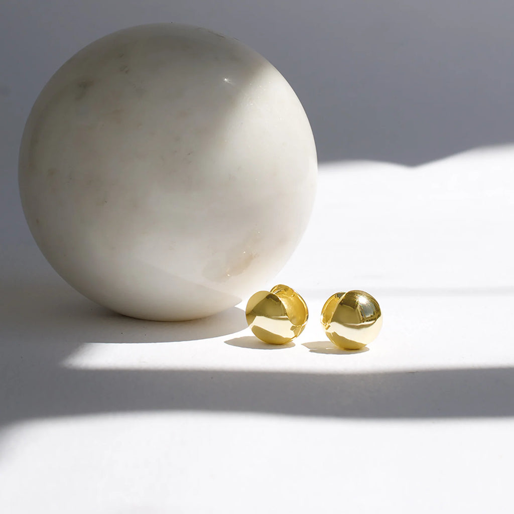 Gilt Ball Earrings
