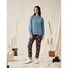 Trackie Top | Quilted Blue
