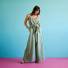 Palazzo Jumpsuit | Moss Green