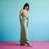 Palazzo Jumpsuit | Moss Green