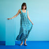 Kiwi Dress | Teal Tile