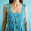 Kiwi Dress | Teal Tile