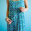 Kiwi Dress | Teal Tile