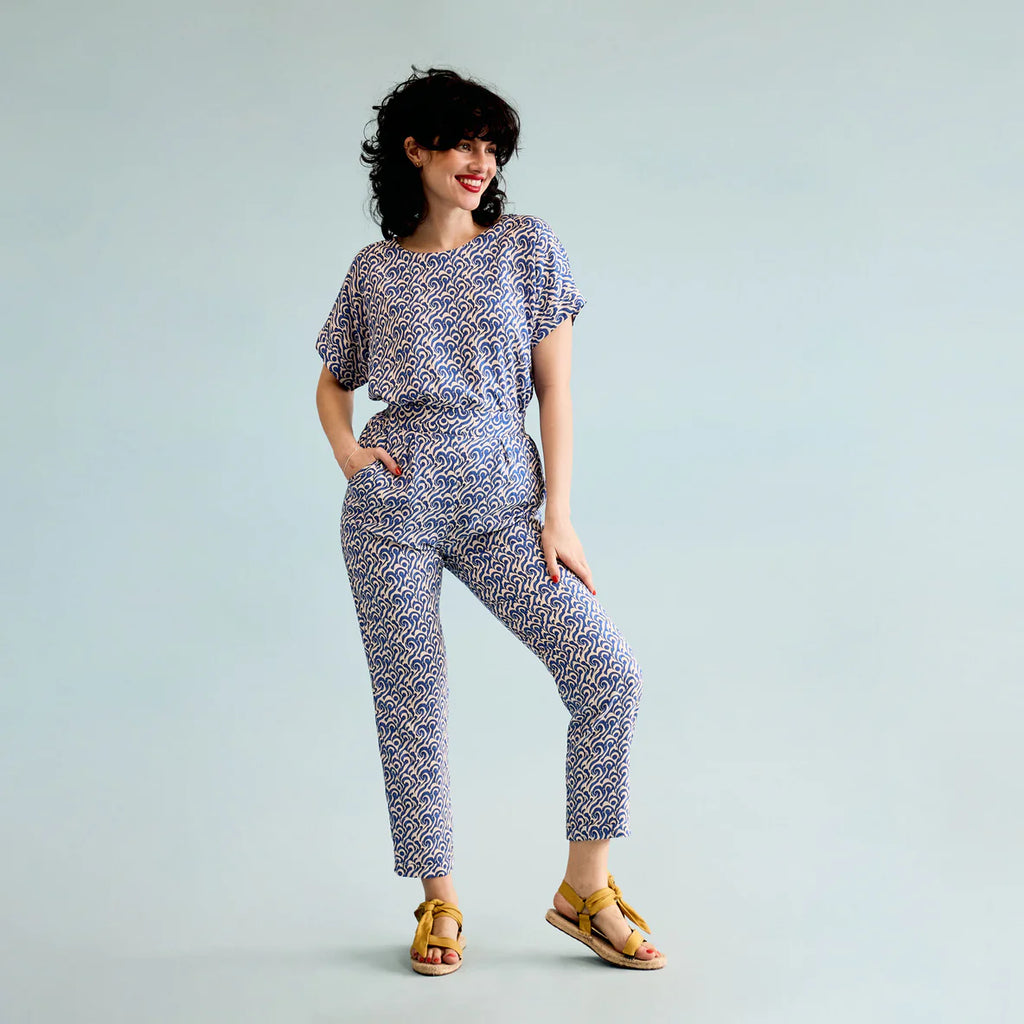 Skinny Smarty Pants | Blue Swirl