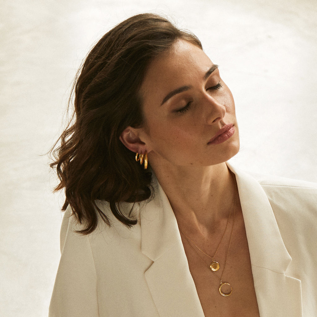 Gilt Hoop Earring