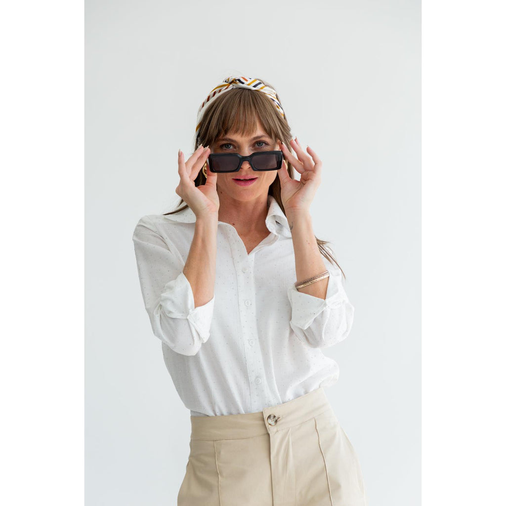 Boyfriend Shirt | White Diamond