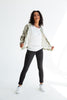 Beverly Bomber | Khaki Watercolour