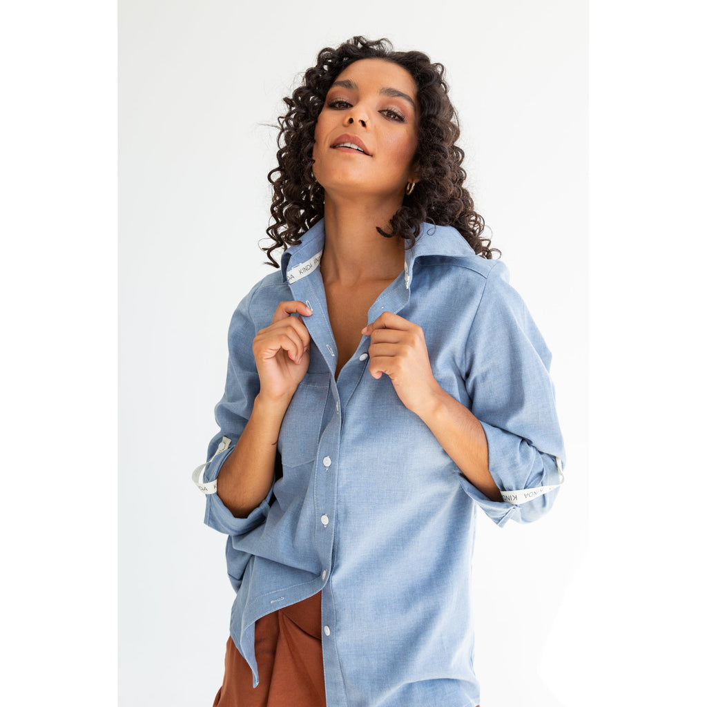 Boyfriend Shirt | Light Denim