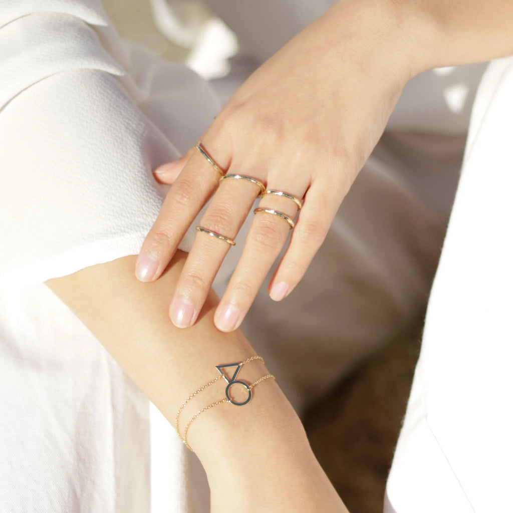 Triangle Bracelet | Brass