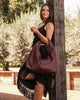 Monaco handbag | Burgandy