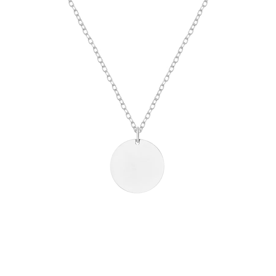 Disk Necklace | Silver
