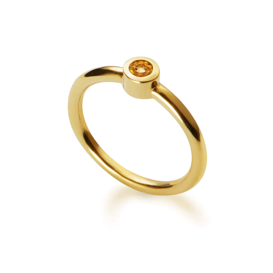 Gemstone Ring 3mm | Citrine