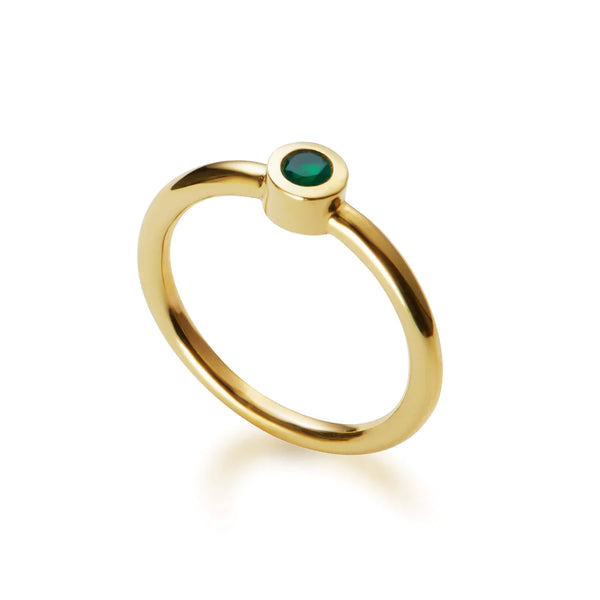 Gemstone Ring 8mm | Green Onyx