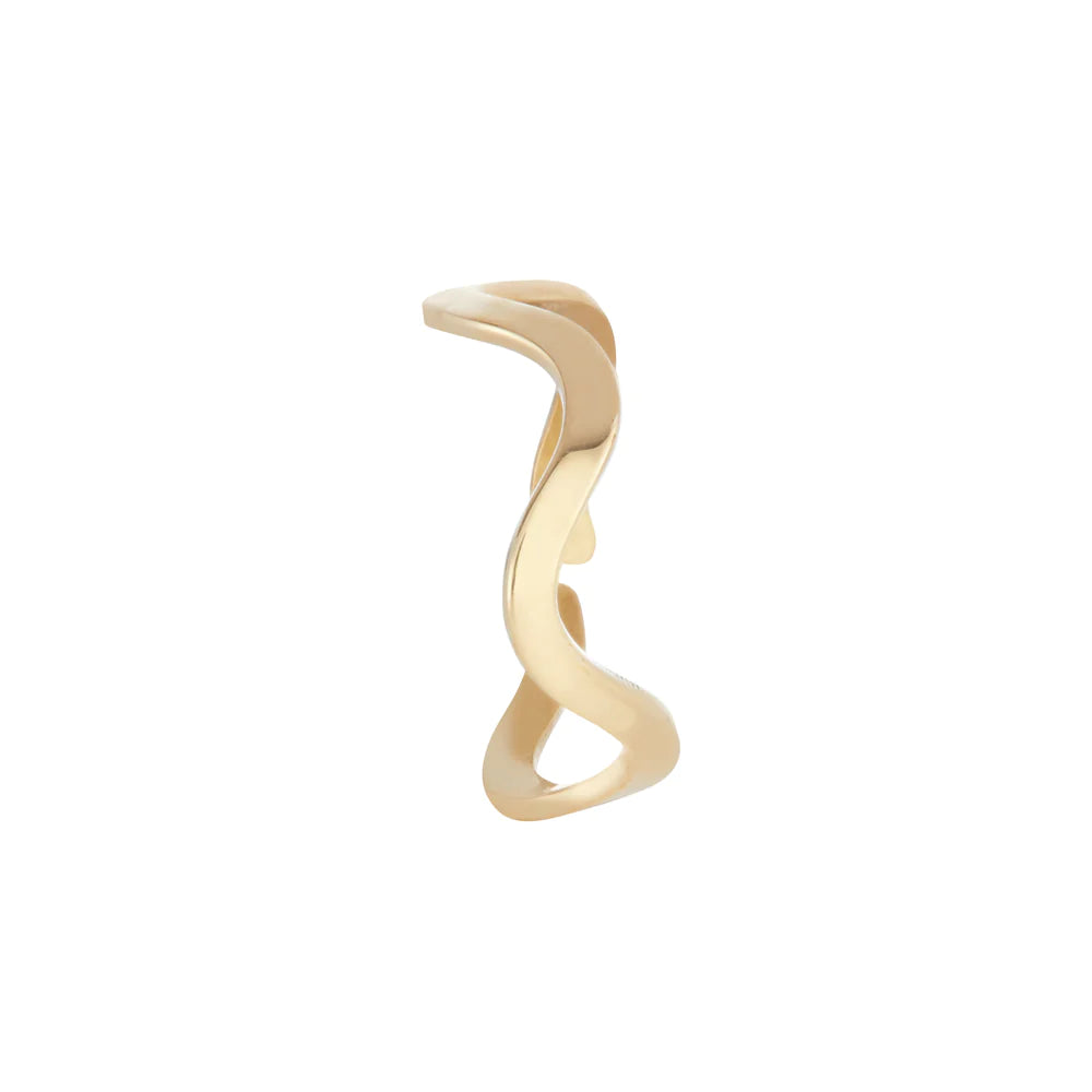 Wave Ring | Brass 6mm