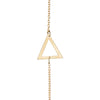 Triangle Bracelet | Brass