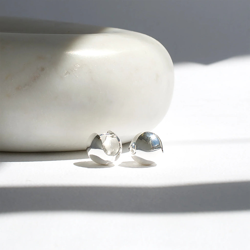 Silver Ball Earrings