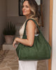 Sutton Suedette in Forest Green