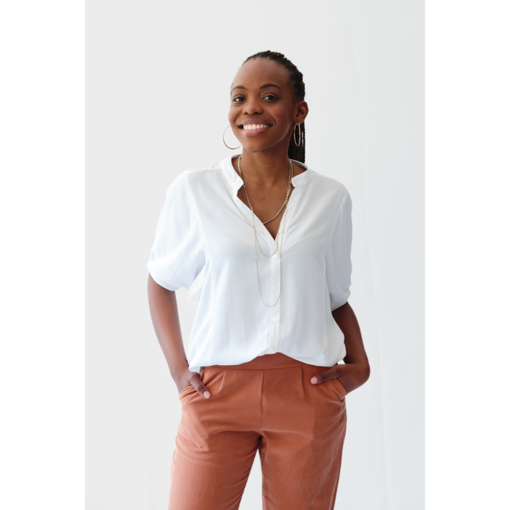 Gabi Blouse | White - Purr Clothing - Kinda