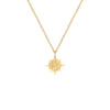 Hammered Sun Necklace | Brass - Purr Clothing - ORA