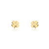 Tiny Four Leaf Clover Studs | Brass - Purr Clothing - ORA