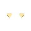 Tiny Heart Studs | Brass - Purr Clothing - ORA