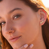 Tiny Heart Studs | Brass - Purr Clothing - ORA