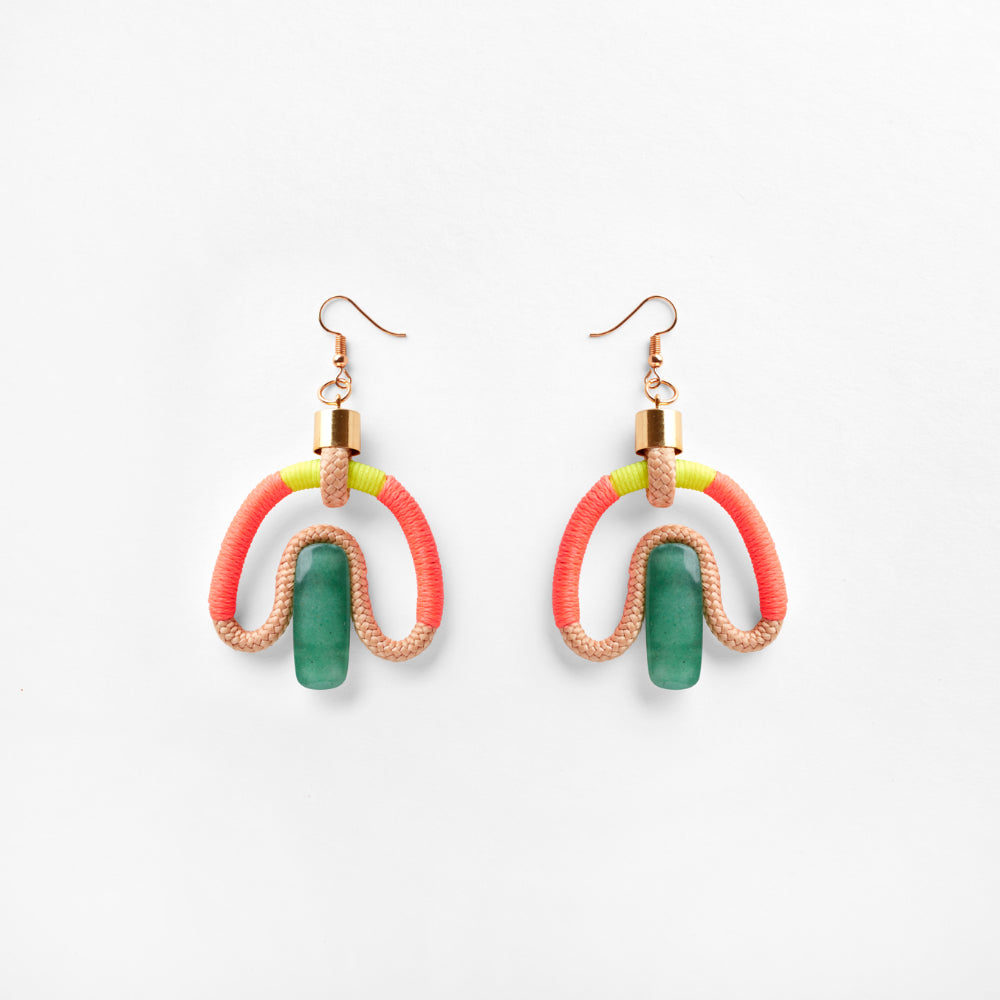 Aventurina Earrings | Beige Pink Yellow - Purr Clothing - Pichulik