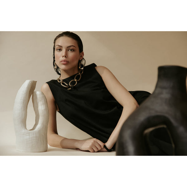 Circe Necklace | Beige Black - Purr Clothing - Pichulik