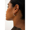 Mizpah Hoop Earrings | Tigers Eye