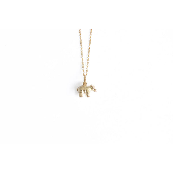 Gilt Hippo Pendant - Purr Clothing - Raimondo