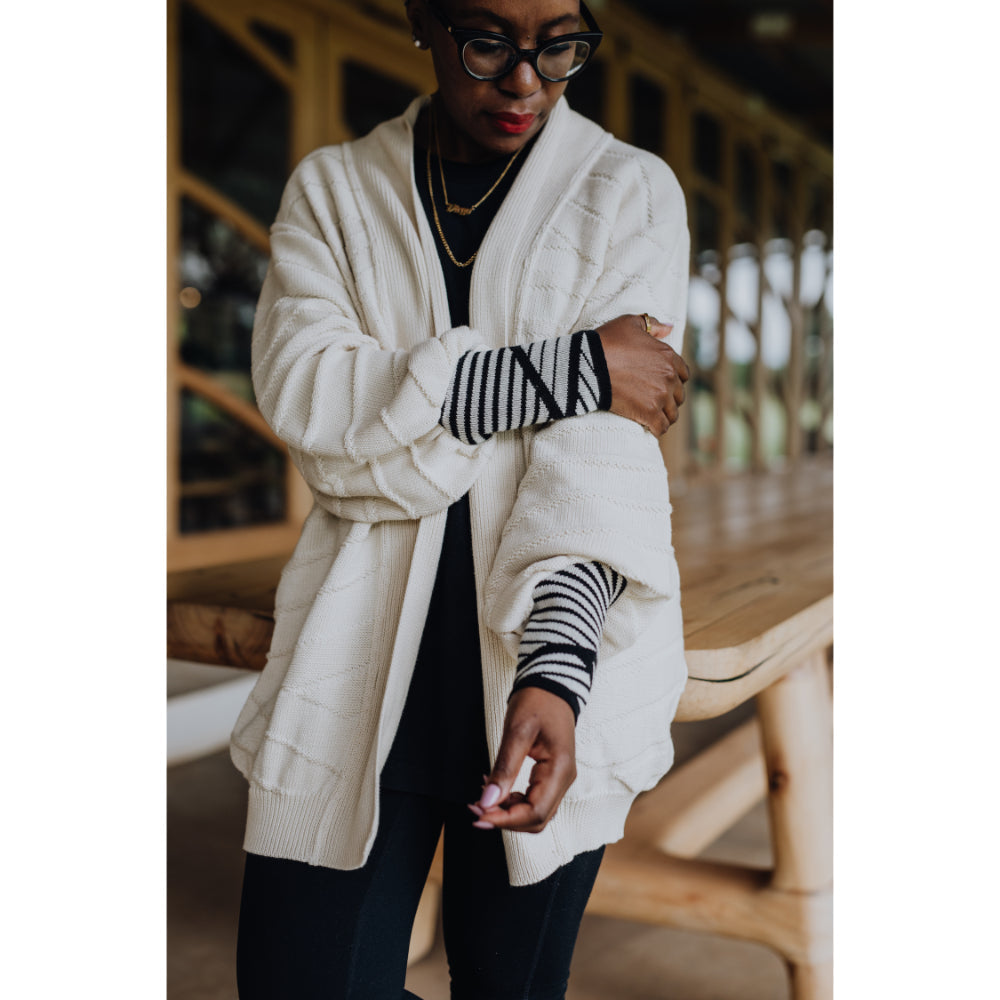 Textured Jersey | Cream - Purr Clothing - Romaria