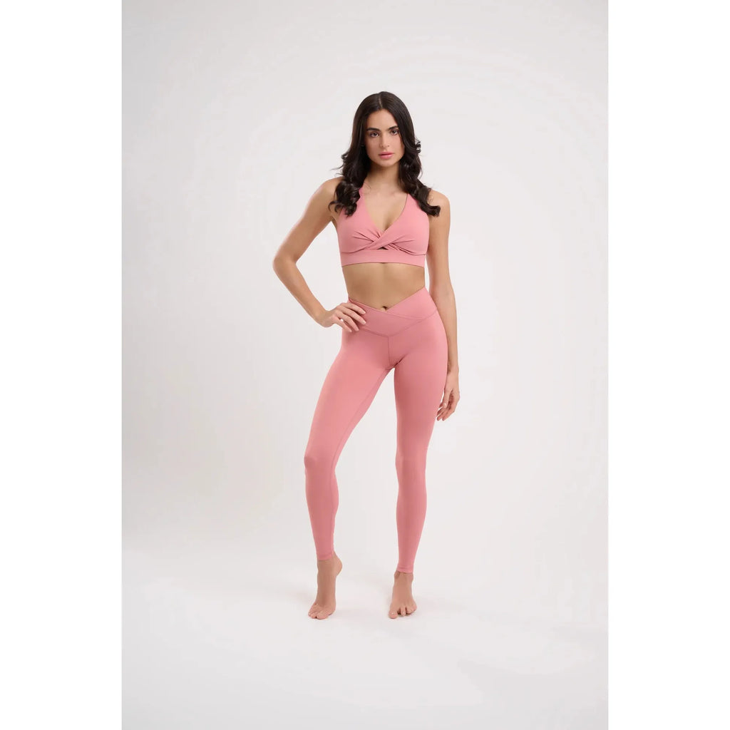 Iris Wrap Leggings | Watermelon Pink