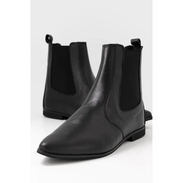 Tailor - Pointed toe Boot | Black leather