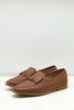 Fringed Loafer | Tan leather