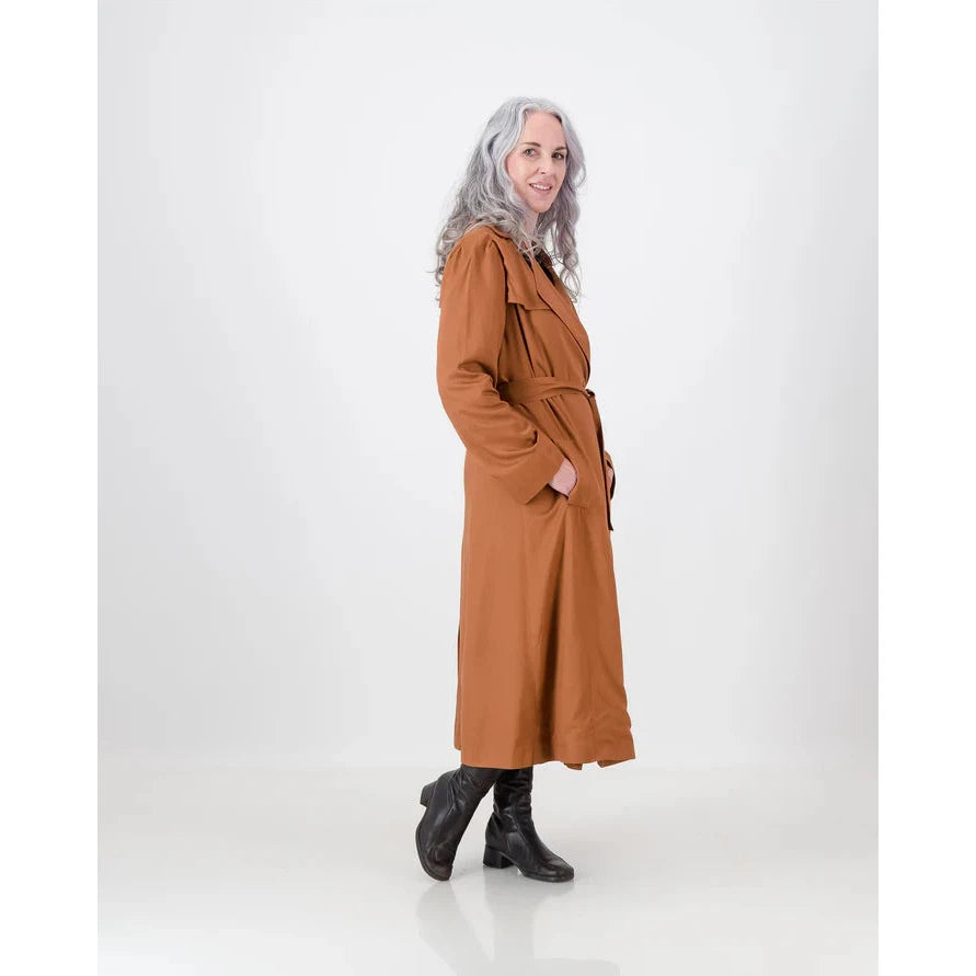 Ilsa Trench Coat | Rust