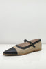 Mary Jane Pointed Pump | Two tone black