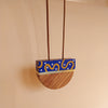 Half Round Kiaat Wood Pendant