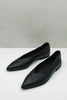 Elle - Pointed Pump | Black Leather