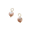 Coral Pearl Drop Earrings