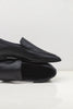 Pointed Moccasin | Black leather