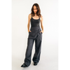 Mara Wrap Front Pants | Charcoal