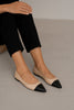Coco Muse Pump - Pointed Toe | Nude with black toe