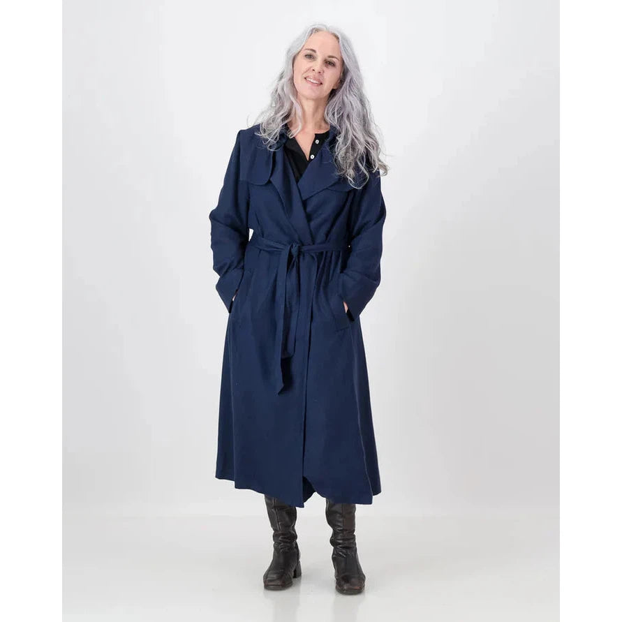 Ilsa Trench Coat | Navy